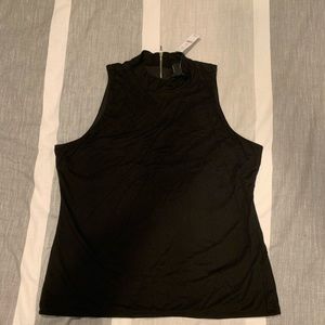 NWT WHBM mock sleeveless turtleneck